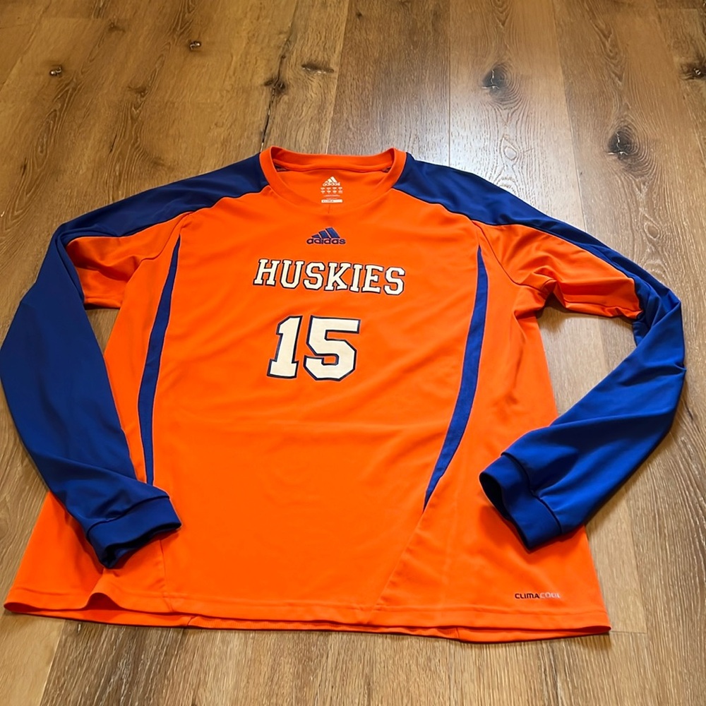 Huskies Orange & Blue Jersey Adidas Size  XL #15 Clima365